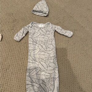 Aden + Anais gown and hat set